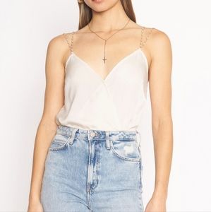 4Si3nna Cream Pearl Alba Bodysuit